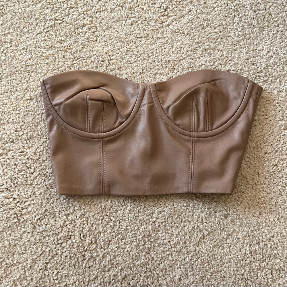 Leather Corset Top
